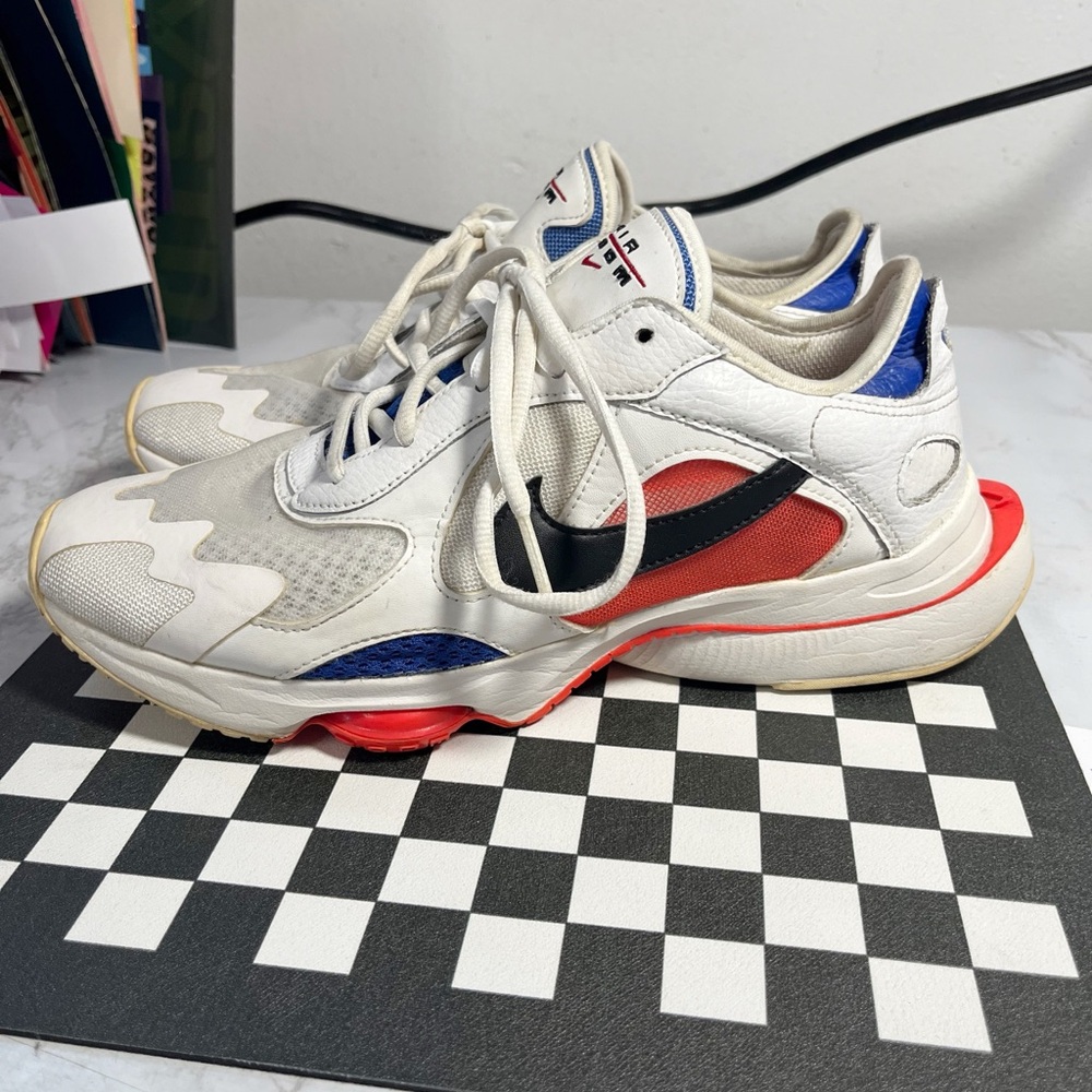 Nike Air Zoom Division Sneakers Men’s 7.5 White Black Game Royal Running Shoes